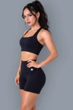 Eclipse Black Set — Top + Shorts