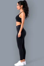 Eclipse Black Set — Top + Leggings
