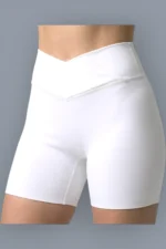 Off White Seamless Set — Top + Shorts
